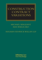 Construction Contract Variations (Construction Practice Series) 1032920343 Book Cover