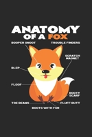 Anatomy of a fox: 6x9 Fox - dotgrid - dot grid paper - notebook - notes 1693164523 Book Cover