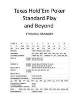 Texas Hold'em Poker Standard Play and Beyond 1547216182 Book Cover