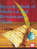 Recorder Book of Medieval & Renaissance Music 0871666731 Book Cover