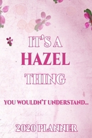 Hazel: Personalised Name Planner 2020 Gift For Women & Girls 100 Pages (Pink Floral Design) 2020 Weekly Planner Monthly Planner 1694393097 Book Cover