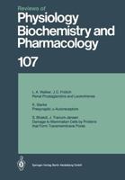 Reviews of Physiology, Biochemistry and Pharmacology, Volume 107 3662310716 Book Cover