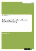 Bedeutung Von Sport Fur Schuler Mit Lernbeeintrachtigung 3640705912 Book Cover