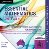 CSM QLD Essential Mathematics Units 3 and 4 Digital (Card) 1108651755 Book Cover