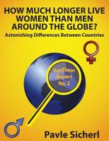 How Much Longer Live Women Than Men Around the Globe?: Astonishing Differences Between Countries (Gaptimer Reports Book 2) 1495398838 Book Cover