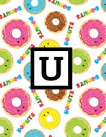 U: Letter Monogrammed Daily Planner January 2020 - December 2020 Appointment Book Day Schedule For Donut Doughnut Lover - (8.5"x11") 1708384812 Book Cover