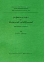 Mohtasar-E Mofid Des Mohammes Mofid Mostoufi: II. Kommentar Und Indizes 3882264241 Book Cover