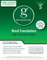Word Translations GRE Strategy Guide 193570706X Book Cover