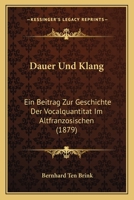 Dauer und Klang 1167395905 Book Cover