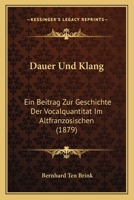 Dauer und Klang 1167395905 Book Cover