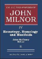 Homotopy, Homology, and Manifolds 082184475X Book Cover