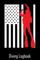 Diving Logbook: Scuba diving log book 110 dives, American Flag Diving Log book 1670039072 Book Cover