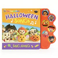 Cocomelon Halloween Songs 6-Button Musical Song Book: Sing and Read Toy Book with JJ and Friends 1646388232 Book Cover