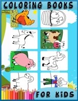 Coloring Books For Kids: Fantasy for Children Ages 4 5 6 7 8 9 10 - big, squared format - Colouring Books for Kids, Teens The Ultimate Colouring Book ... beautiful unicorns, Princess, animals B08SPFDRR3 Book Cover