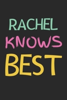 Rachel Knows Best: Lined Journal, 120 Pages, 6 x 9, Rachel Personalized Name Notebook Gift Idea, Black Matte Finish (Rachel Knows Best Journal) 1675755094 Book Cover