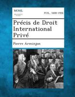 Precis de Droit International Prive 1289349282 Book Cover