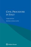 Civil Procedure in Italy 9041195742 Book Cover