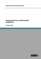 Kommunikatives und kulturelles Ged�chtnis 3638660281 Book Cover