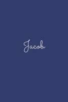 Jacob: notebook with the name on the cover, elegant, discreet, official notebook for notes, dot grid notebook, B083XVDL5S Book Cover