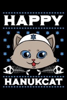 Happy Hanukcat: Hanukkah Cat Notebook to Write in, 6x9, Lined, 120 Pages Journal 1699795800 Book Cover