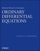 Solutions Manual to Accompany Ordinary Differential Equations 1118398998 Book Cover