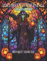 Halloween Stained Glass Coloring Book B0CLLVCS9J Book Cover