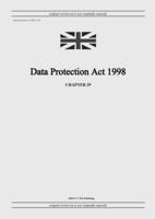 Data Protection Act 1998 (c. 29) B09VFRYBKN Book Cover