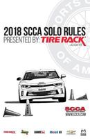 2018 SCCA Solo Rules 1986320081 Book Cover