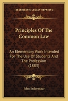 Principles of the Common Law 1240010567 Book Cover