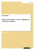 Business Incubation - How to Manage the Know-how Transfer 365606475X Book Cover