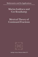 Metrical Theory of Continued Fractions 9048161304 Book Cover
