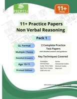 11+ GL Practice Papers - Non-Verbal Reasoning (NVR) - Pack 1: Printed Edition (11+ GL Practice Papers series) B0F6Y87CJY Book Cover