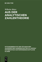 Aus der analytischen Zahlentheorie 3112495772 Book Cover