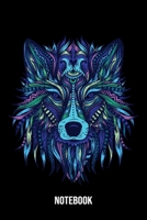 Notebook: Wolf Notebook Blank Line Wolves Animal Journal Lined with Lines 6x9 120 Pages Checklist Record Book Take Notes Gift Planner Paper Men Women Kids Christmas Gift for Wolf Lover 1706325878 Book Cover