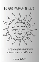 Lo que nunca le dije: Porque algunos amores solo existen en silencio (Spanish Edition) B0G2JCYXTS Book Cover