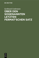 Uber Den Sogenannten Letzten Fermat'schen Satz 3112450930 Book Cover