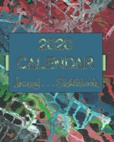 Artsy AbstractOneNine . 2020 Calendar . Sketchbook . Lined Journal 8x10 100-pages 1706248687 Book Cover