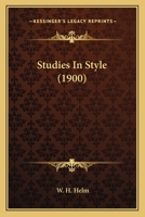 Studies In Style 1104473186 Book Cover