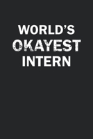 World's Okayest Intern: Funny gag gift for sarcastic snarky Intern - Blank Lined Notebook 1670202917 Book Cover