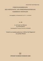 Verlauf Von Azetylenexplosionen in Rohren Bei Gegenwart Von Porosen Massen 3663032396 Book Cover