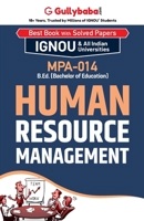 MPA-014 Human Resource Management 9381066450 Book Cover