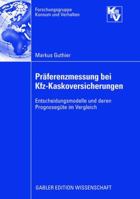 Präferenzmessung Bei Kfz Kaskoversicherungen 3834910961 Book Cover