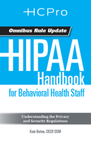 HIPAA Handbook for Behavioral Health Staff: Understanding the Privacy and Security Regulations 1615692169 Book Cover