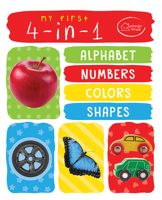 My First 4-in-1 Alphabet Numbers Colours Shapes: Padded Board Books 9387779564 Book Cover