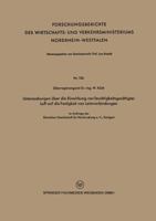 Untersuchungen Uber Die Einwirkung Von Feuchtigkeitsgesattigter Luft Auf Die Festigkeit Von Leimverbindungen 3663033066 Book Cover