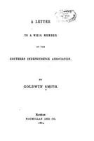 A Letter to a Whig Member of the Southern Independence Association 1275772218 Book Cover