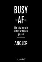 Notizbuch für Angler: Originelle Geschenk-Idee [120 Seiten liniertes blanko Papier ] (German Edition) 1671747690 Book Cover