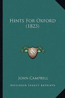 Hints For Oxford 1164669532 Book Cover