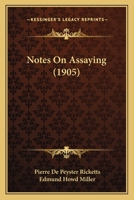 Notes on Assaying 1241703485 Book Cover