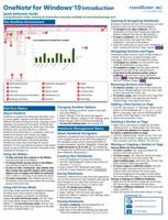 Microsoft OneNote for Windows 10 Introduction Quick Reference Training Tutorial Guide (Cheat Sheet of Instructions, Tips & Shortcuts - Laminated Card) 1941854664 Book Cover